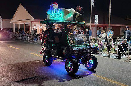 Golf Cart with Custom LED Lights